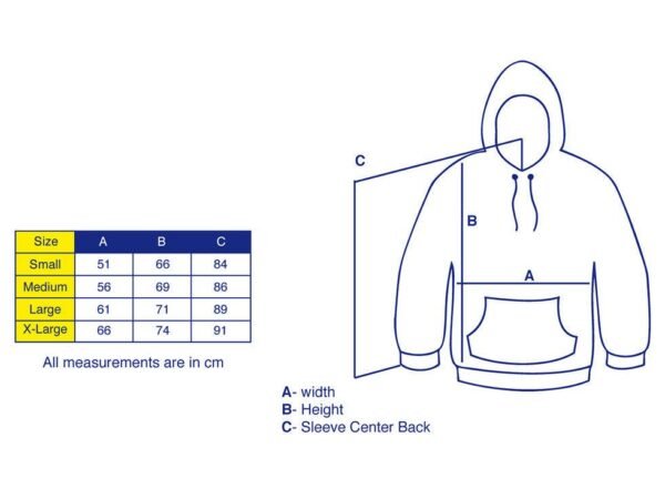 Hoodie in Navy with Dream Sports Logo Embroidery - Image 5